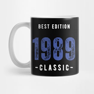 Vintage Birthday Year 1989 White Mug